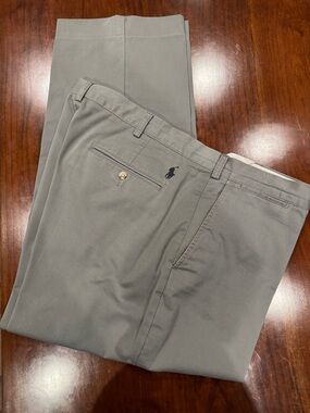 NWOT Polo by Ralph Lauren Men's Taupe Chino Pants 100% Cotton Logo